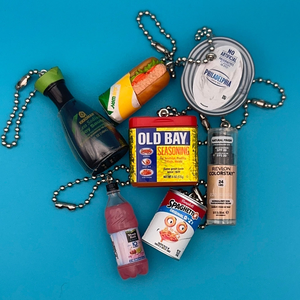 Assorted Mini Food & Grocery Bag Charms