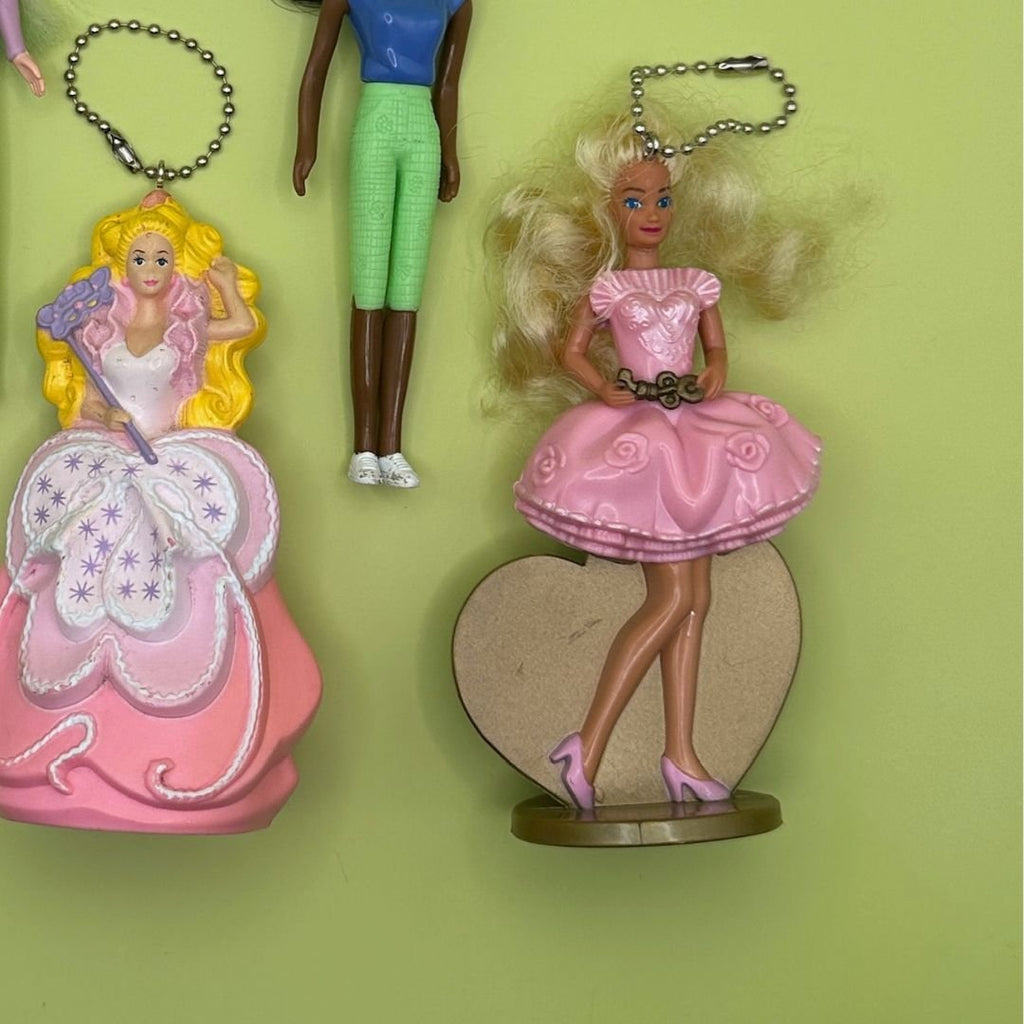 Vintage 90's Y2k Barbie Doll Happy Meal Crafted Bag Charms: Drop 6
