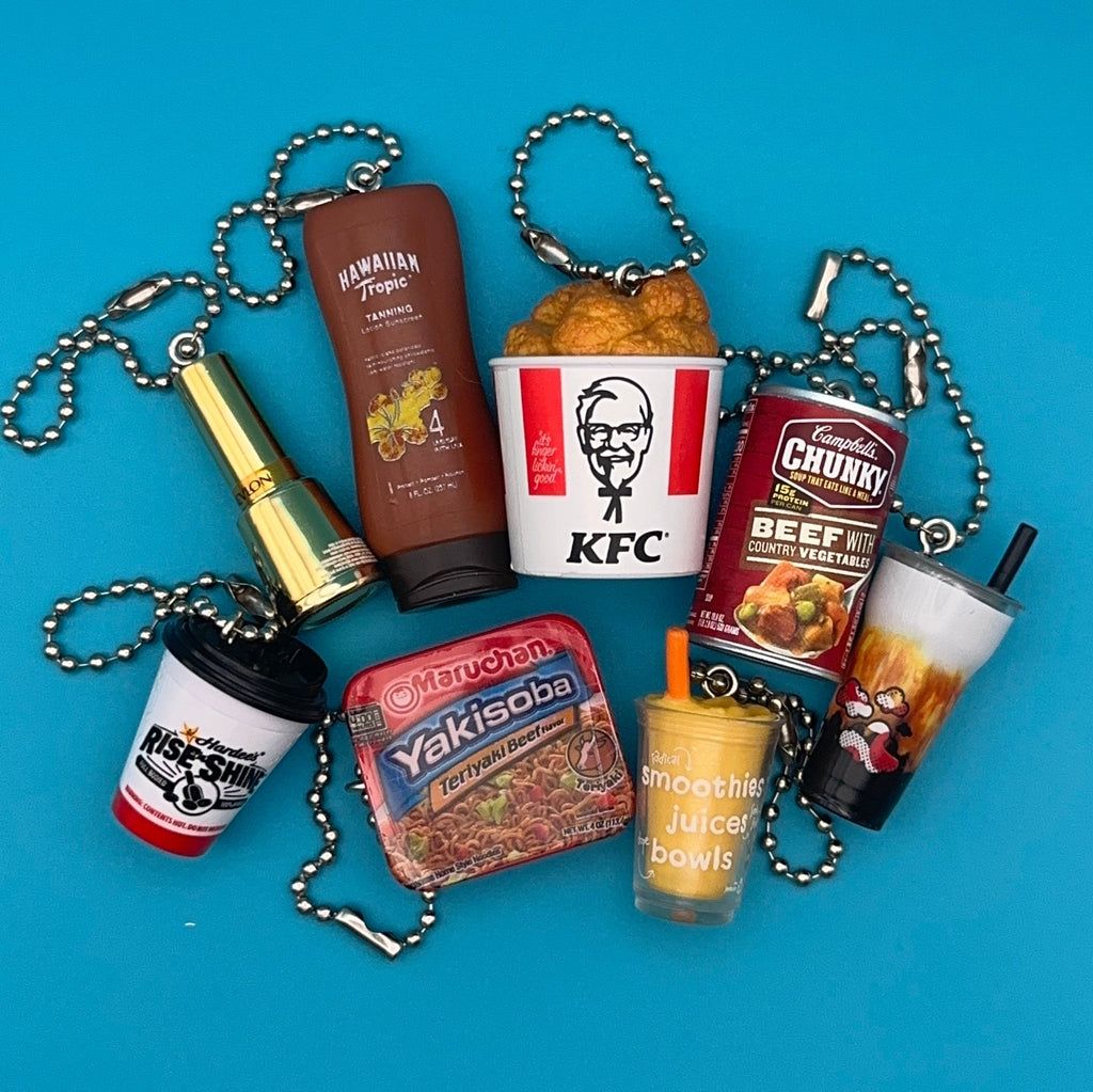 Assorted Mini Food & Grocery Bag Charms