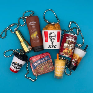 Assorted Mini Food & Grocery  s - bodega food grocery nyc ny apple fruit vegetables fun vintage keychain vintage charms for bag nostalgia vintage keychains y2k collectible - Bag Crap