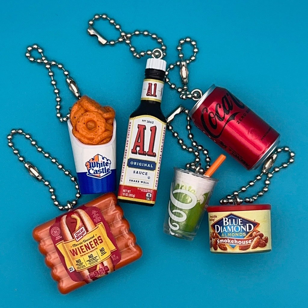 Assorted Mini Food & Grocery Bag Charms