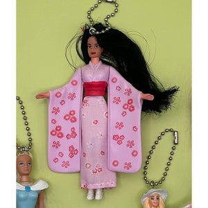 90's Barbie Doll Happy Meal Crafted  s: Drop 5 - barbie doll toy pink rare vintage keychain vintage charms for bag nostalgia vintage keychains y2k collectible - Bag Crap