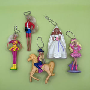 90's Barbie Doll Happy Meal Crafted  s: Drop 3 - barbie doll toy pink rare vintage keychain vintage charms for bag nostalgia vintage keychains y2k collectible - Bag Crap