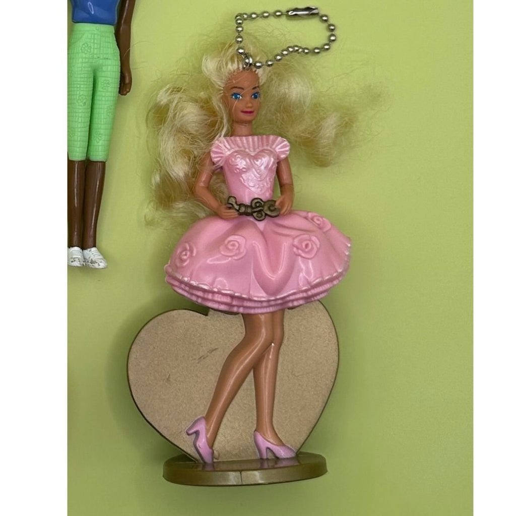 Vintage 90's Y2k Barbie Doll Happy Meal Crafted Bag Charms: Drop 6