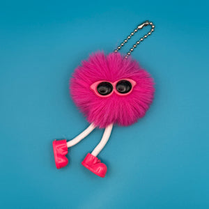 Pom Pom Walking Weirdo  s -  vintage keychain vintage charms for bag nostalgia vintage keychains y2k collectible - Bag Crap