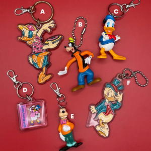Disney Character  s: Goofy, Donald Duck -  vintage keychain vintage charms for bag nostalgia vintage keychains y2k collectible - Bag Crap