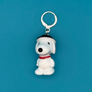 Mini Snoopy Sterling Silver Plated Pendant Trinket s - snoopy rar peanuts vintage keychain vintage charms for bag nostalgia vintage keychains y2k collectible - Bag Crap