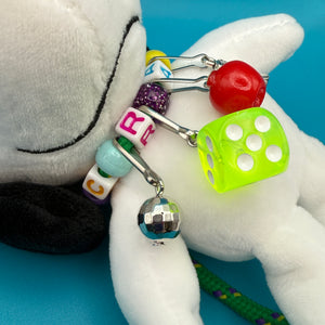 6” Snoopy  Lucky   with Silver Clip - snoopy rar peanuts vintage keychain vintage charms for bag nostalgia vintage keychains y2k collectible - Bag Crap