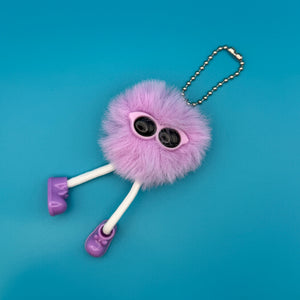 Pom Pom Walking Weirdo  s -  vintage keychain vintage charms for bag nostalgia vintage keychains y2k collectible - Bag Crap