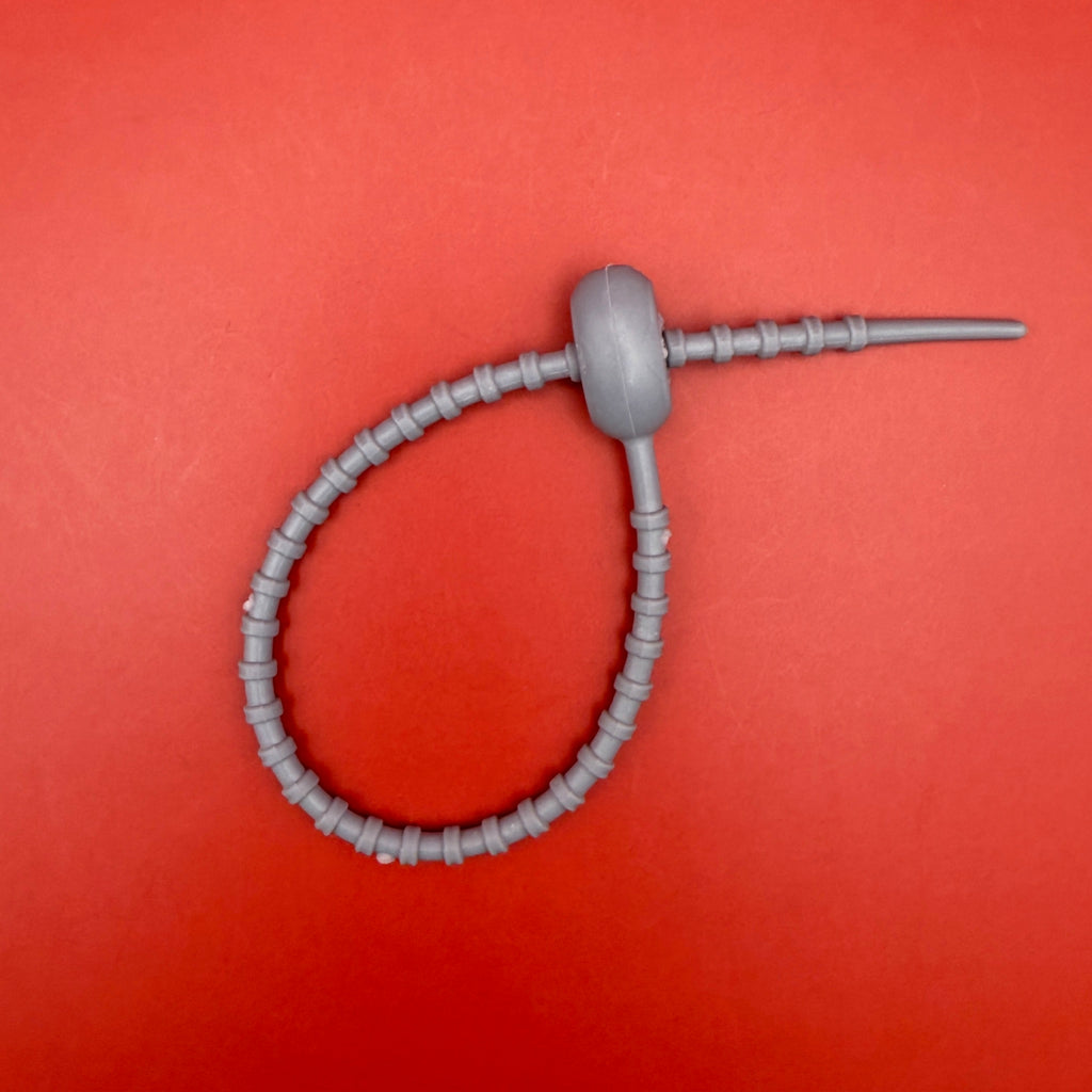 Rubber Zip-tie Bag Charm Keychain Attachments