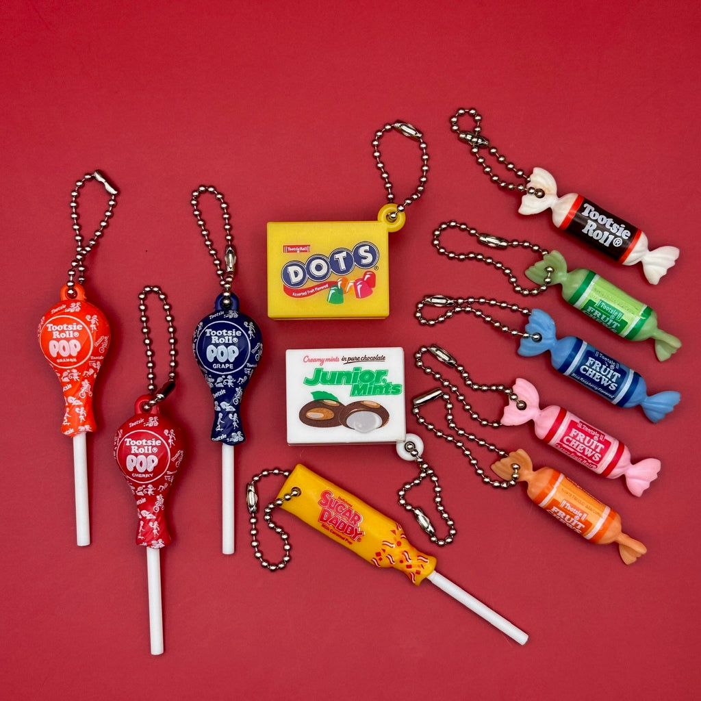 Vintage Tootsie Roll & Tootsie Pop Keychains