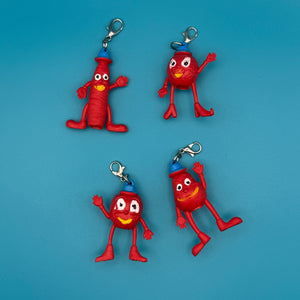 80s Munch Bunch Mini  s: Red -  vintage keychain vintage charms for bag nostalgia vintage keychains y2k collectible - Bag Crap