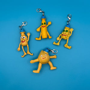 80s Munch Bunch Mini  s: Yellow -  vintage keychain vintage charms for bag nostalgia vintage keychains y2k collectible - Bag Crap