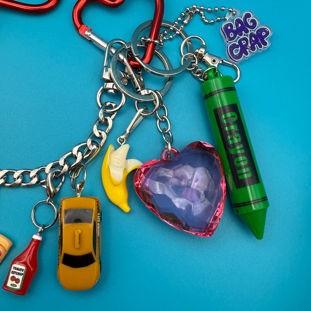 Vintage Keychain & Trinket Bag Charm Chain