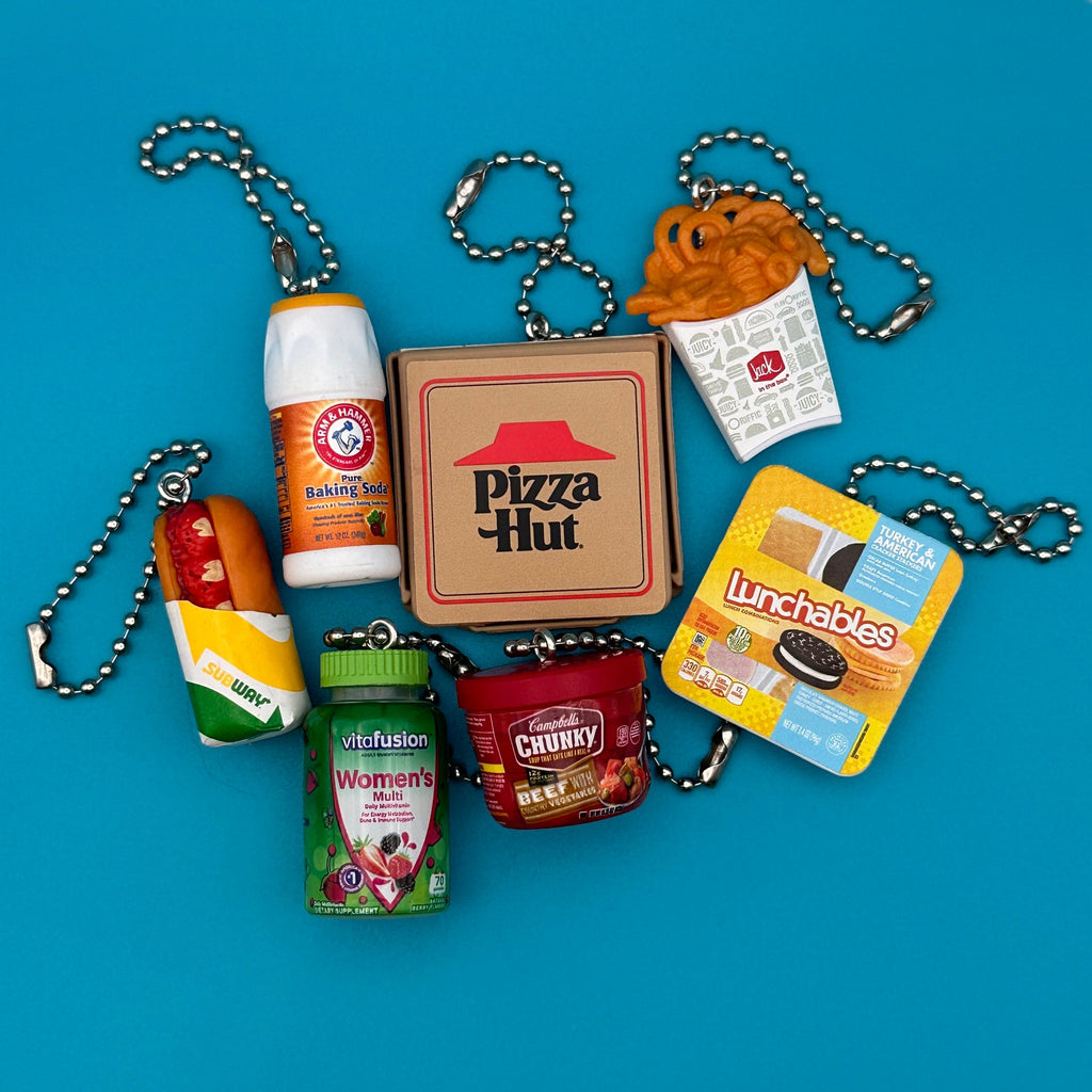 Assorted Mini Food & Grocery Bag Charms