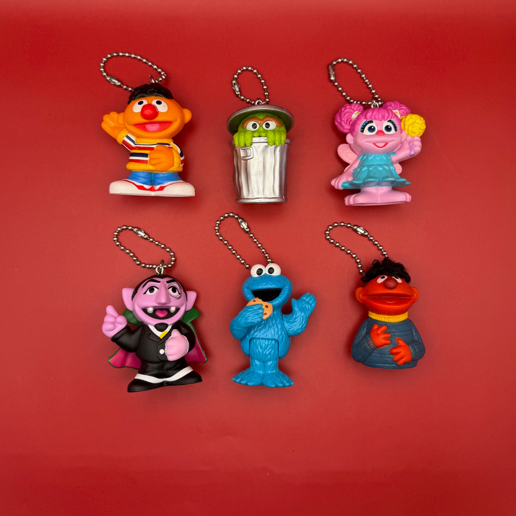 Vintage Sesame Street Toy Bag Charms