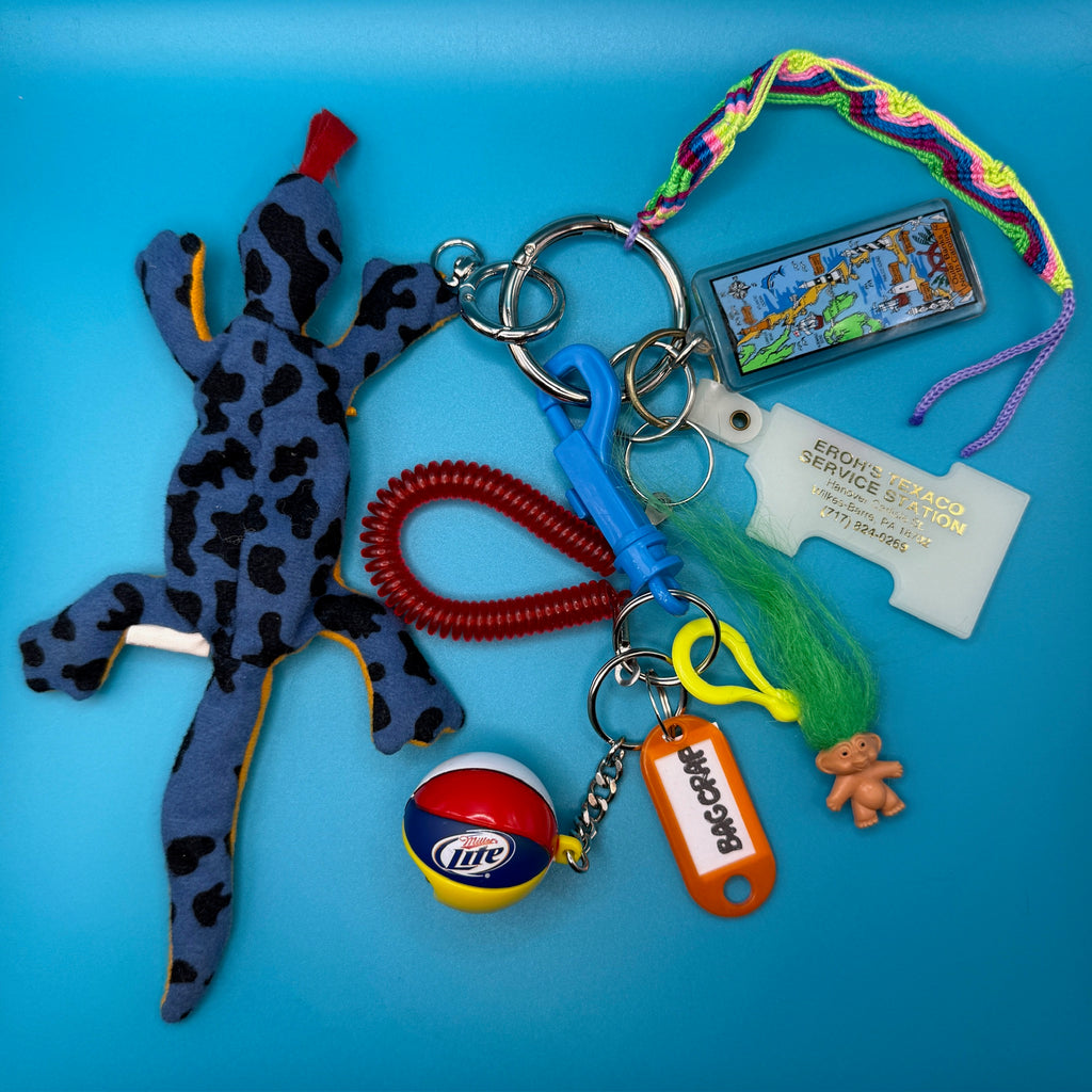 Vintage Teenie Beanie Baby Lizard Bag Charm Pack