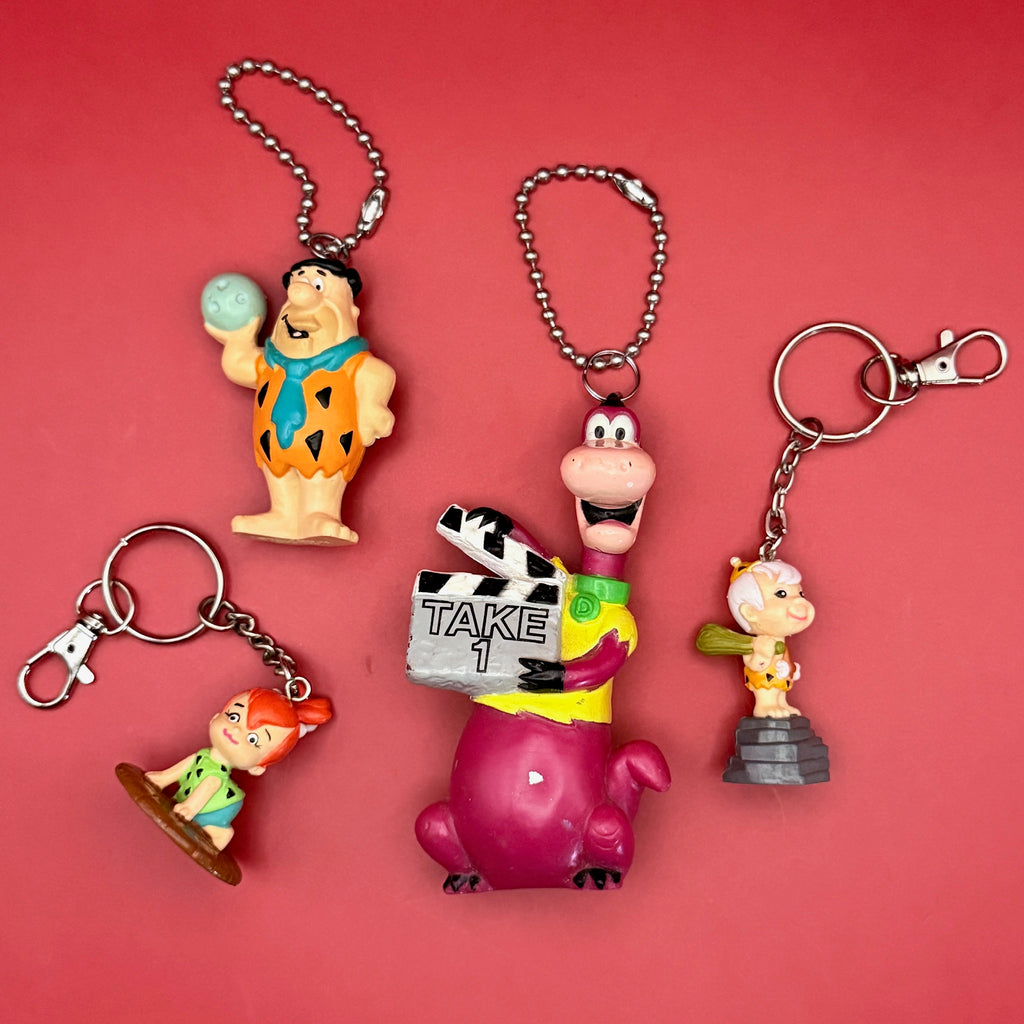 Vintage 1990s Flintstones Character Bag Charms