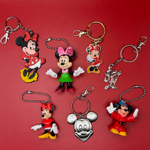 Mickey Mouse and Minnie Mouse  s -  vintage keychain vintage charms for bag nostalgia vintage keychains y2k collectible - Bag Crap