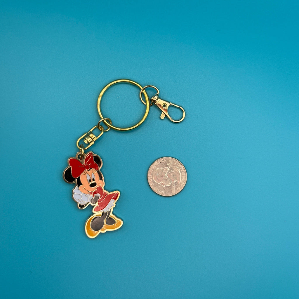 Vintage Mickey Mouse and Minnie Mouse Bag Charms