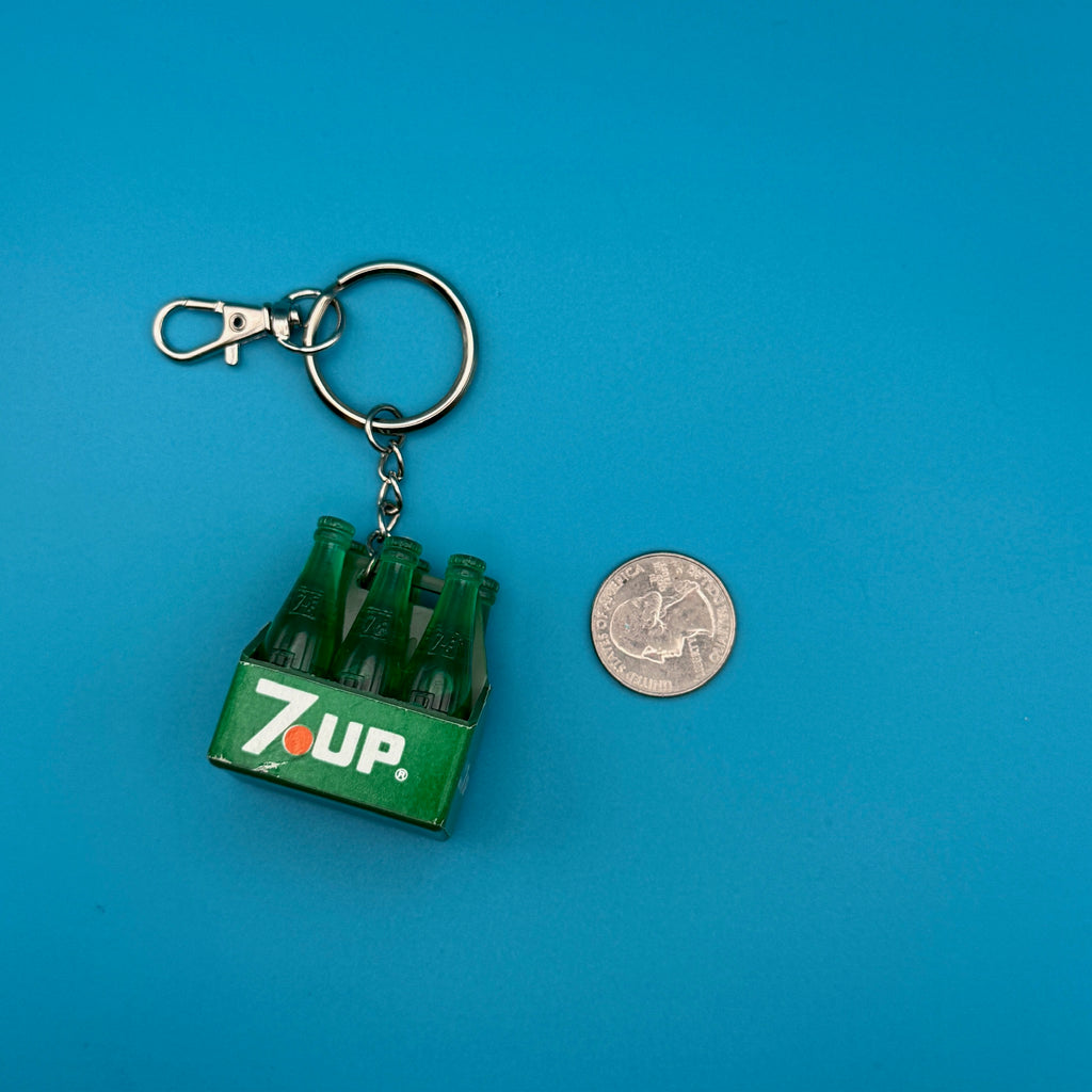 Vintage Mini Soda Bottle Bag Charms: Coke, Dr.Pepper, 7Up, Pepsi