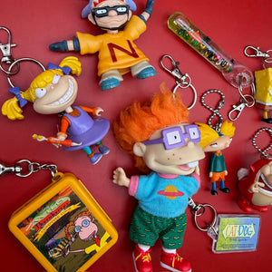 90s Nickelodeon Cartoon   s -  vintage keychain vintage charms for bag nostalgia vintage keychains y2k collectible - Bag Crap