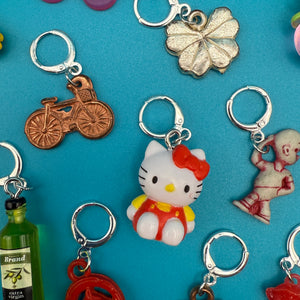 Sterling Silver Plated  Trinket s: Drop 4 - troll charms troll keychains vintage keychain vintage charms for bag nostalgia vintage keychains y2k collectible - Bag Crap