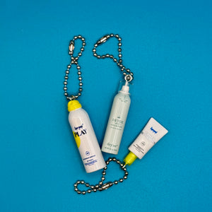 Minis SuperGoop and DryBar  s - bodega food grocery nyc ny apple fruit vegetables fun vintage keychain vintage charms for bag nostalgia vintage keychains y2k collectible - Bag Crap