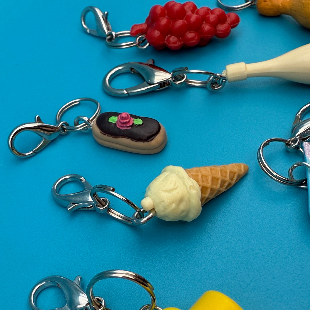Vintage 90s Barbie Miniature Food Toy Charms