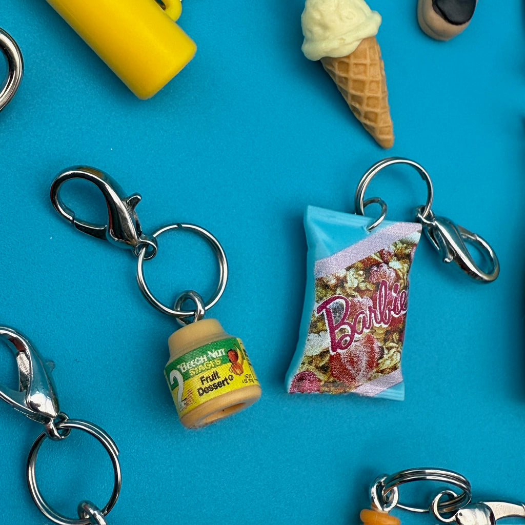 Vintage 90s Barbie Miniature Food Toy Charms