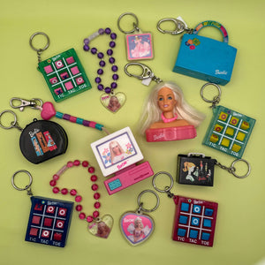 90's Barbie   Collection - barbie doll toy pink rare vintage keychain vintage charms for bag nostalgia vintage keychains y2k collectible - Bag Crap