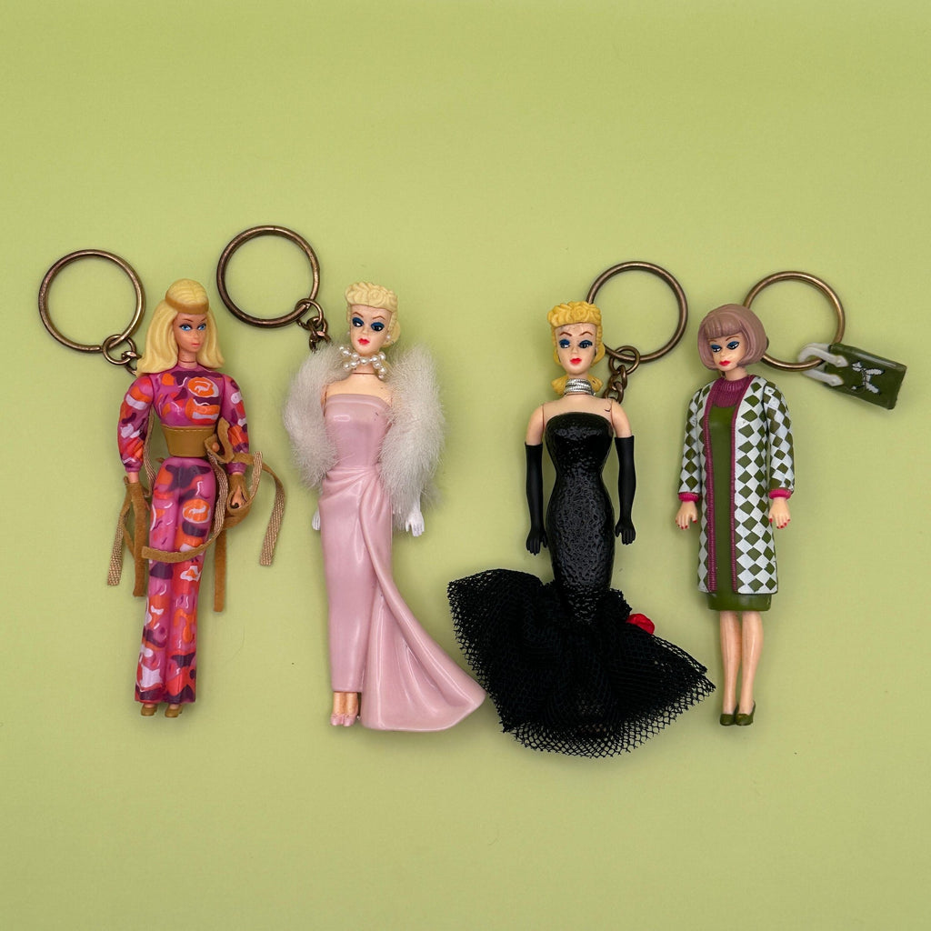 Official 1995 Vintage Barbie Keychains