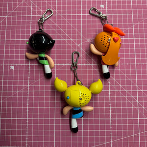 1999 Powerpuff Girls Talking s (working) Rare -  vintage keychain vintage charms for bag nostalgia vintage keychains y2k collectible - Bag Crap
