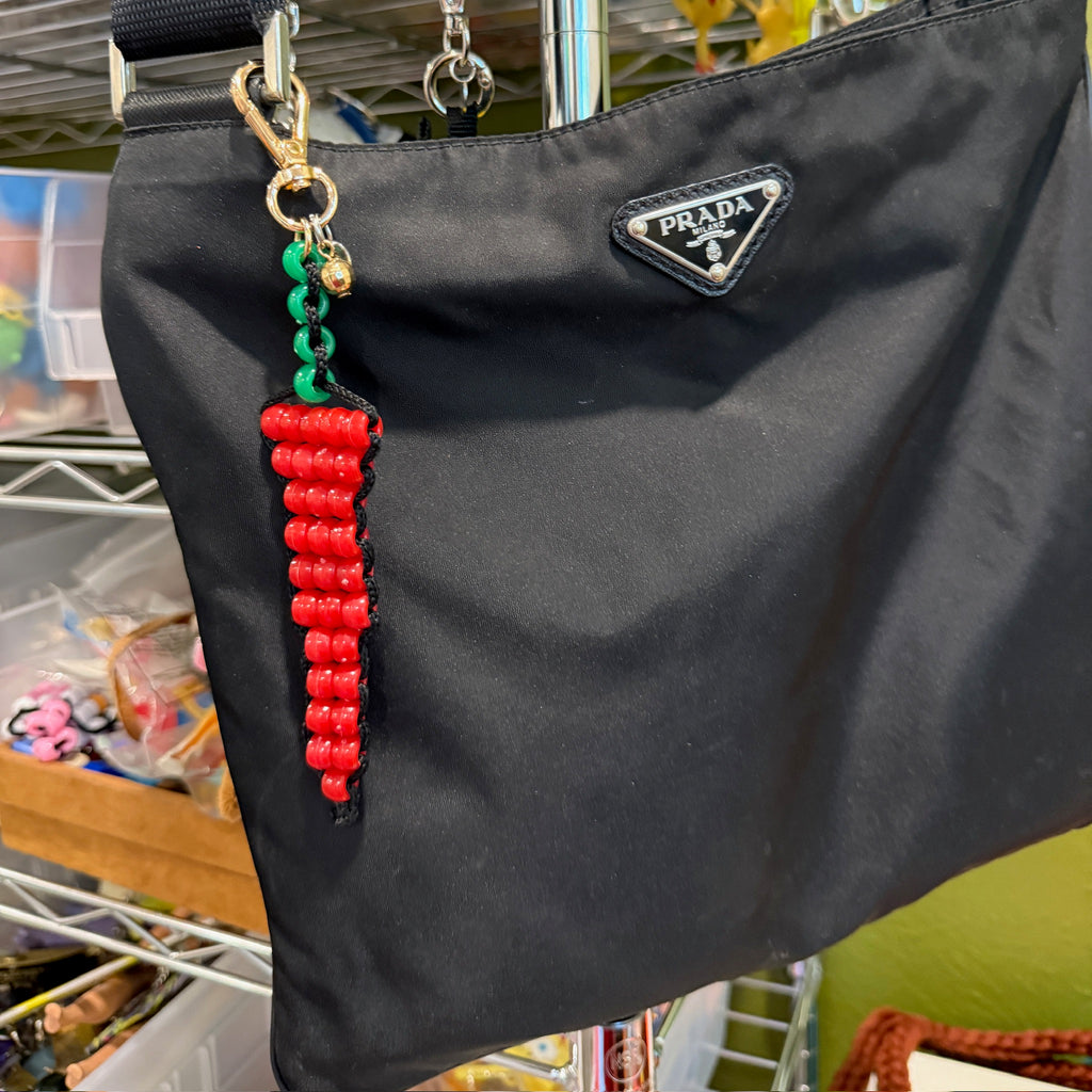 Chili Pepper Beaded Bag Charm Buddy