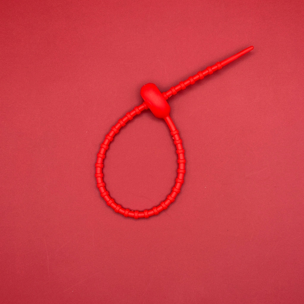 Rubber Zip-tie Bag Charm Keychain Attachments