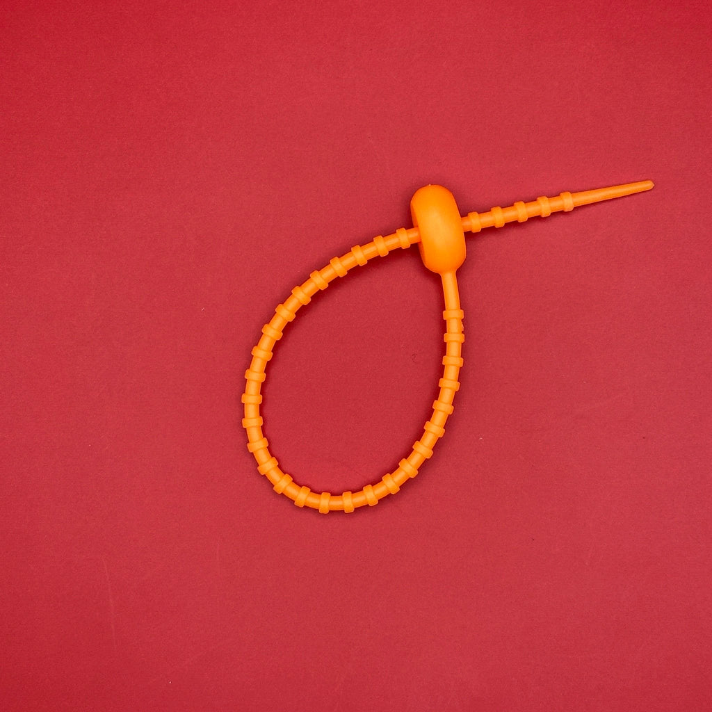 Rubber Zip-tie Bag Charm Keychain Attachments