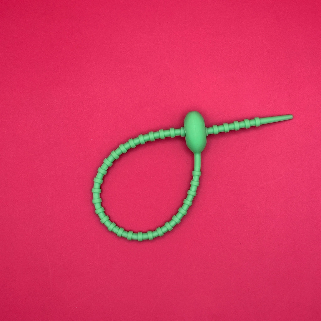 Rubber Zip-tie Bag Charm Keychain Attachments