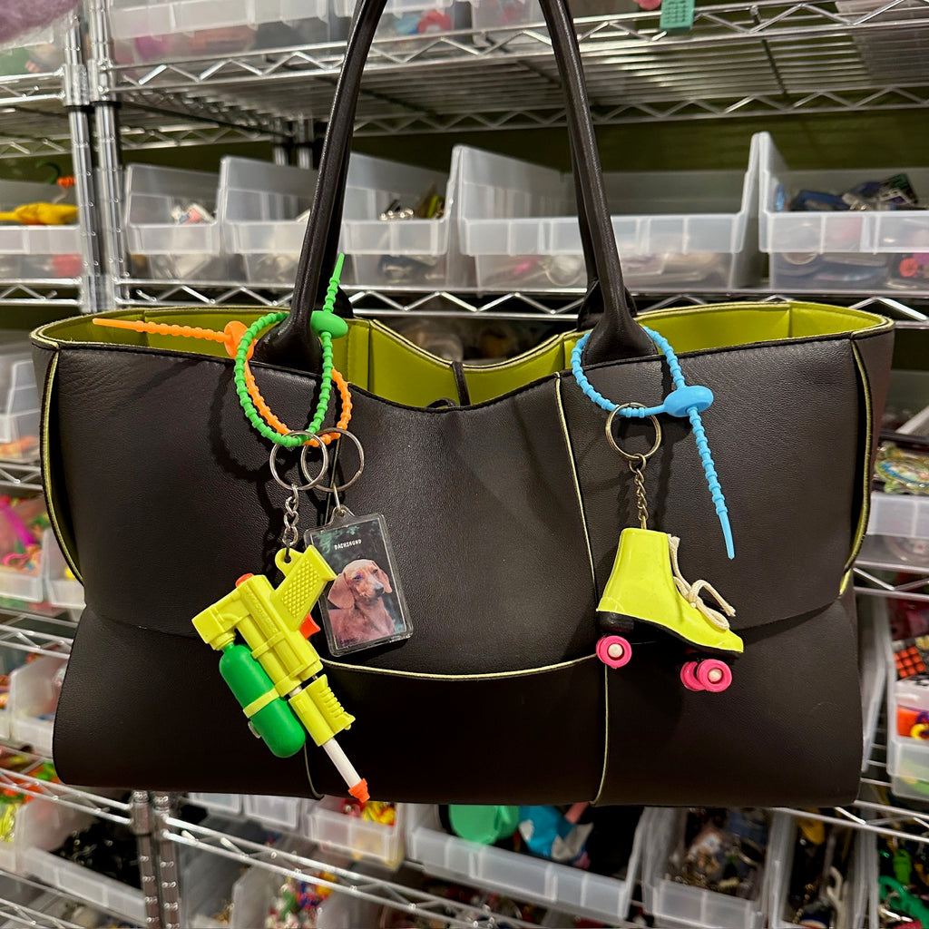 Rubber Zip-tie Bag Charm Keychain Attachments
