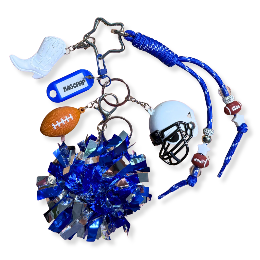 Dallas Cowboys Football Keychain Bag Charm Set