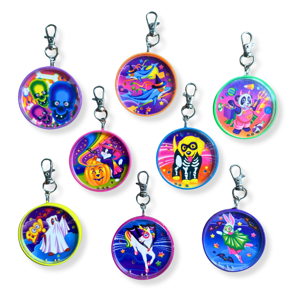 RARE Vintage Lisa Frank Halloween Keychain Charms