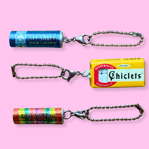 Chiclets & Life Savers Candy Mini s -  vintage keychain vintage charms for bag nostalgia vintage keychains y2k collectible - Bag Crap