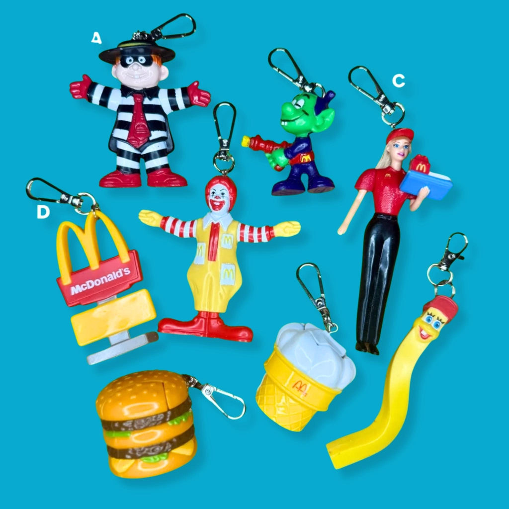 Vintage 1980s-1990s McDonald's Happy Meal Toy Bag Charms