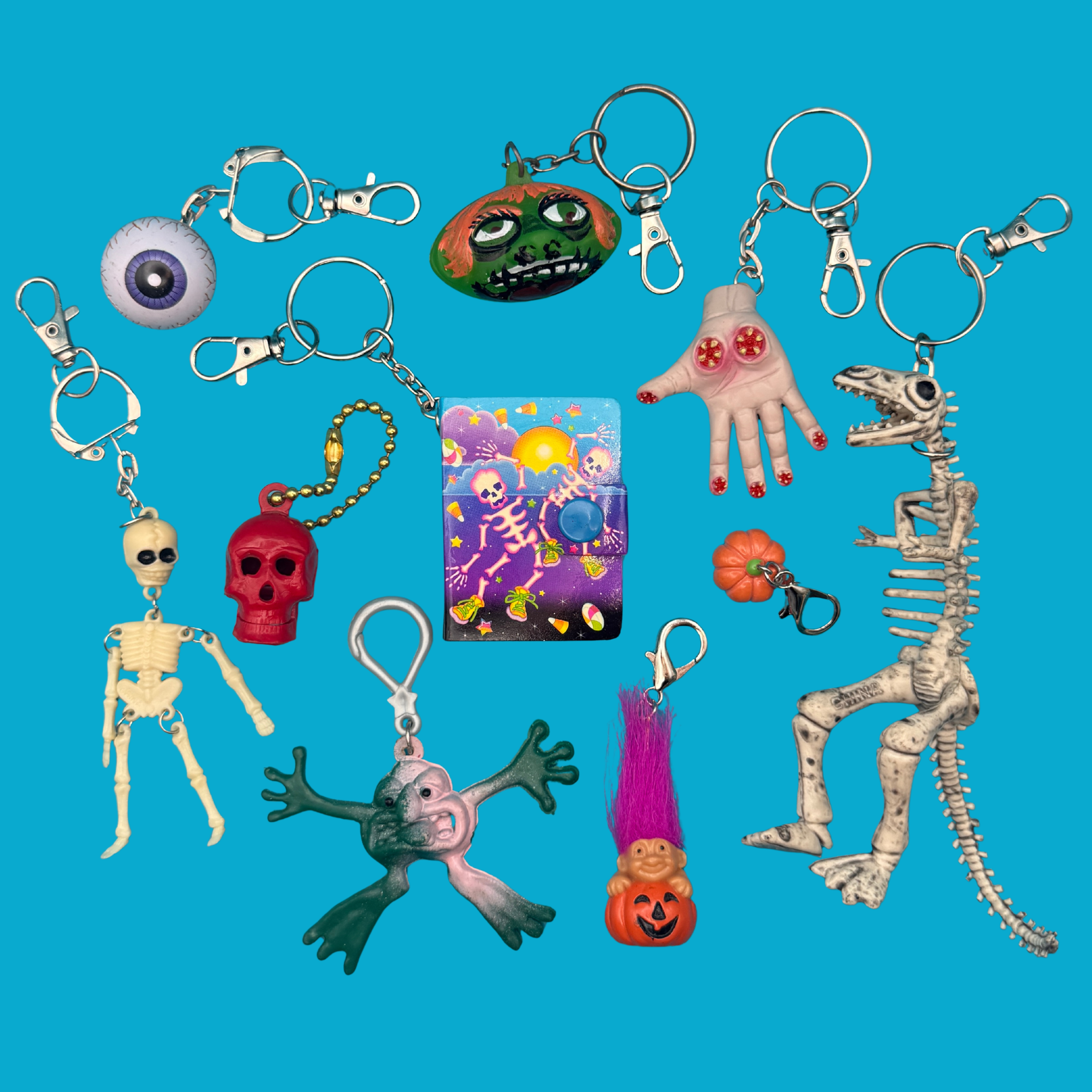 Halloween  s &  s: Drop I - troll charms troll keychains vintage keychain vintage charms for bag nostalgia vintage keychains y2k collectible - Bag Crap