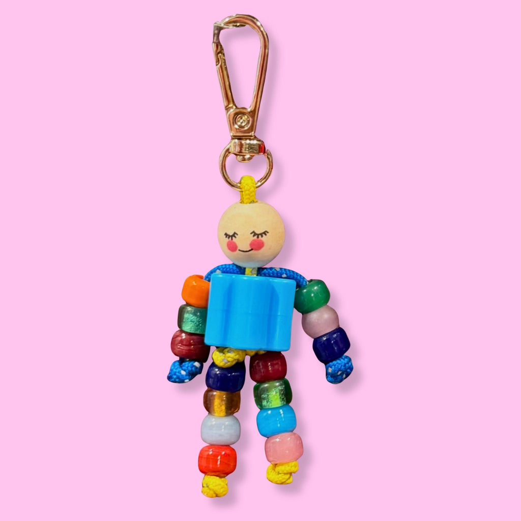Just a Little Guy Beaded Bag Charm