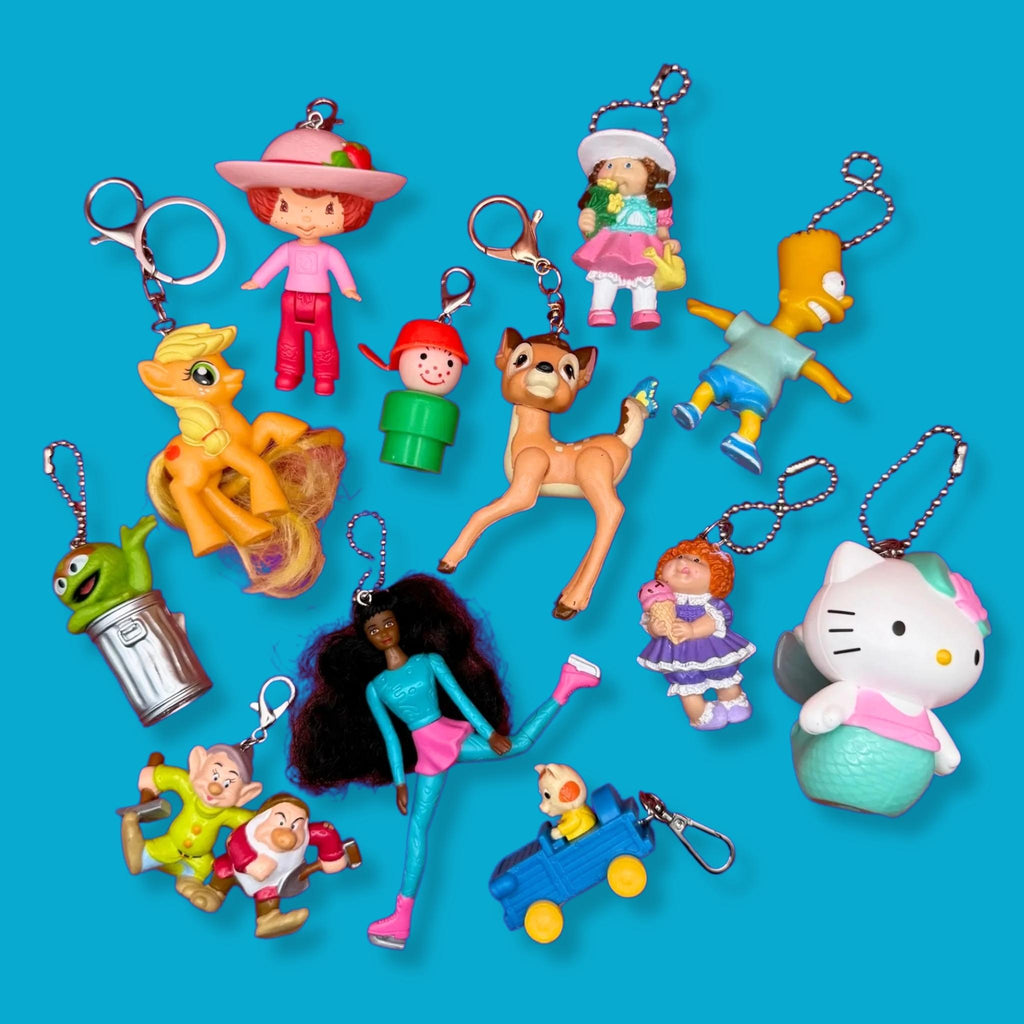 Vintage Retro Toy Bag Charms— 70s-90s Cartoons