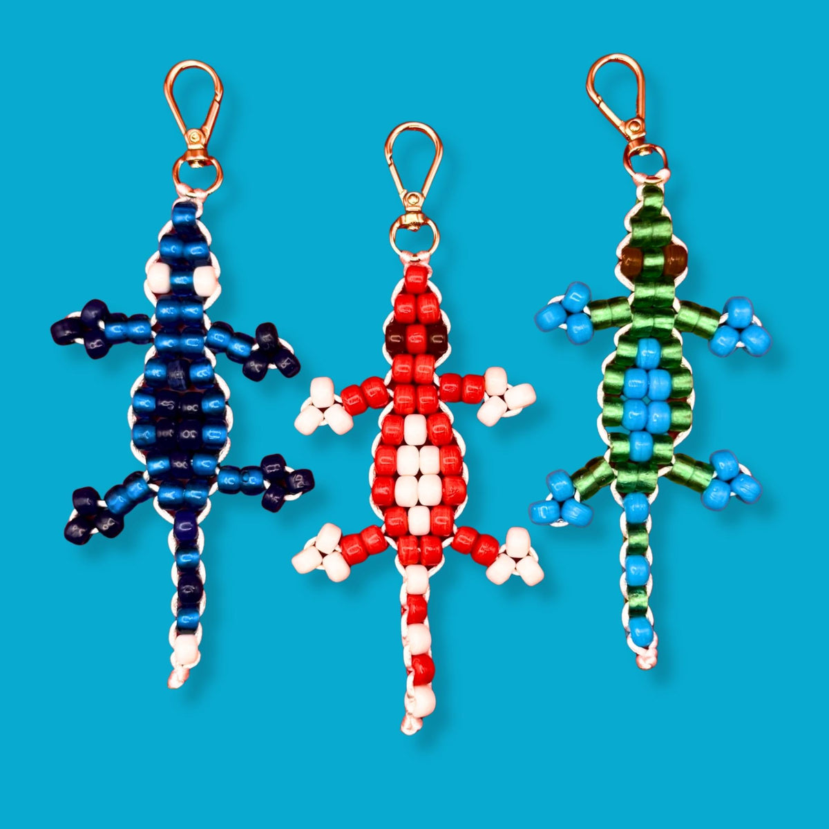 Bead Buddy Lizard  s -  vintage keychain vintage charms for bag nostalgia vintage keychains y2k collectible - Bag Crap
