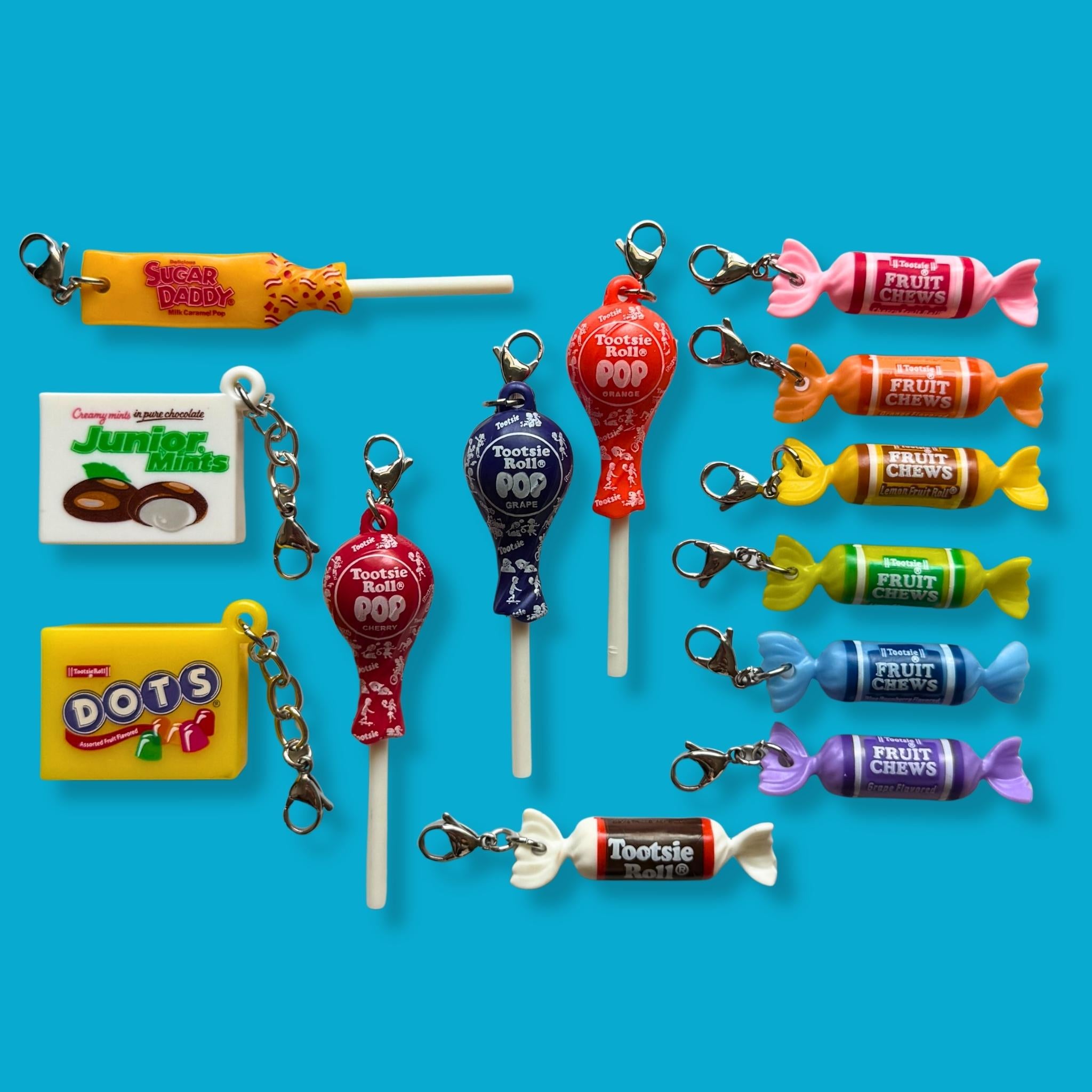 Tootsie Roll & Tootsie Pop Candy  s -  vintage keychain vintage charms for bag nostalgia vintage keychains y2k collectible - Bag Crap