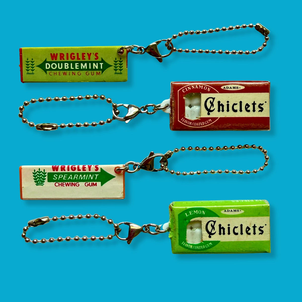 Chewing Gum Mini Trinket  s -  vintage keychain vintage charms for bag nostalgia vintage keychains y2k collectible - Bag Crap