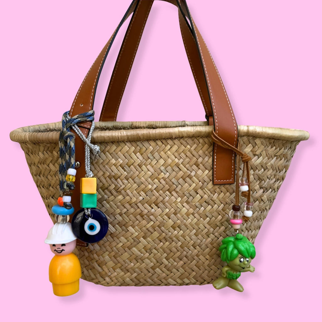 Beach Bag Charms: Fisher Price, Evil Eye, Green Giant