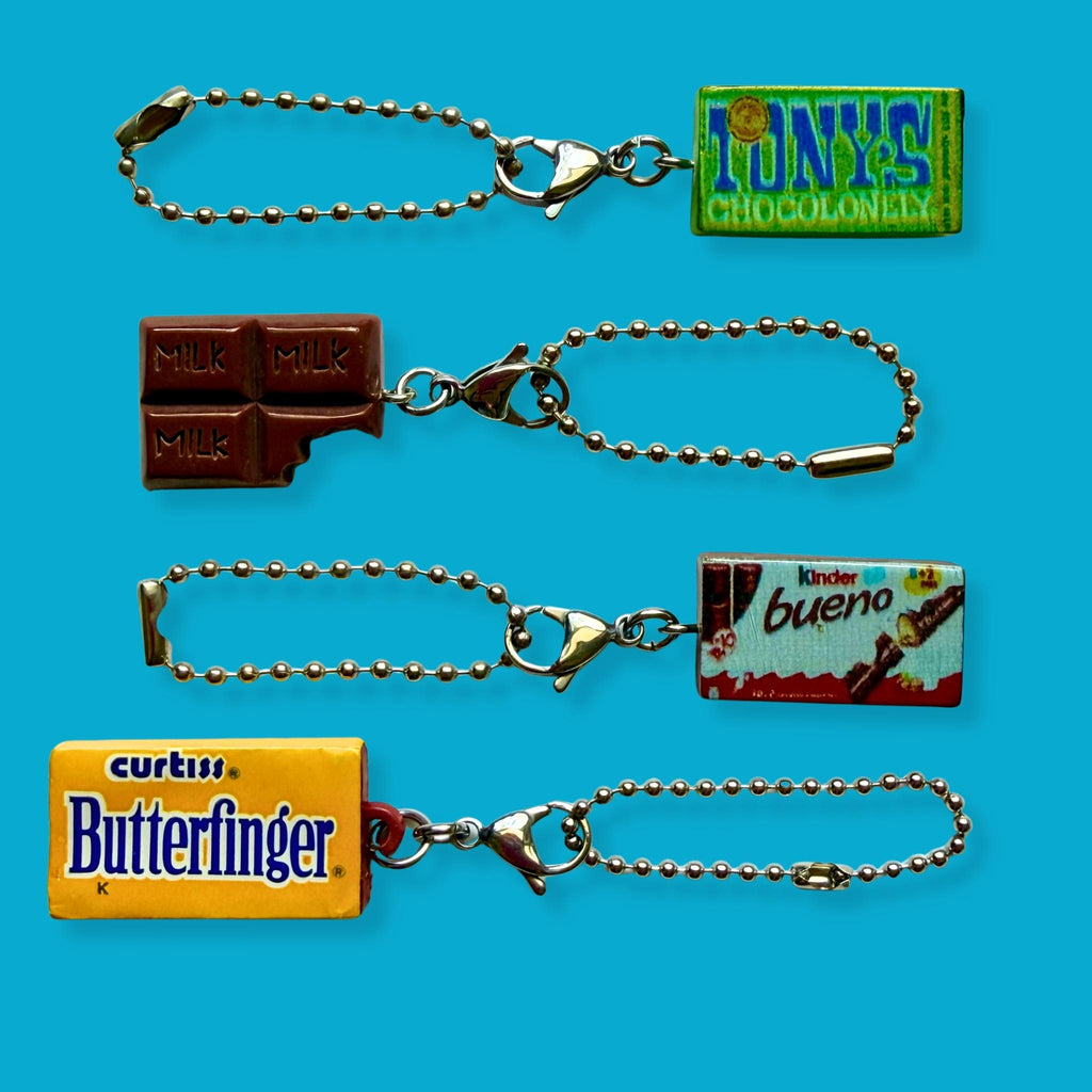 Mini Chocolate Bar Trinket Bag Charms